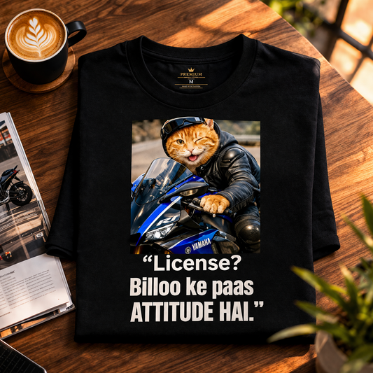 Billoo Racer, Black T-shirt