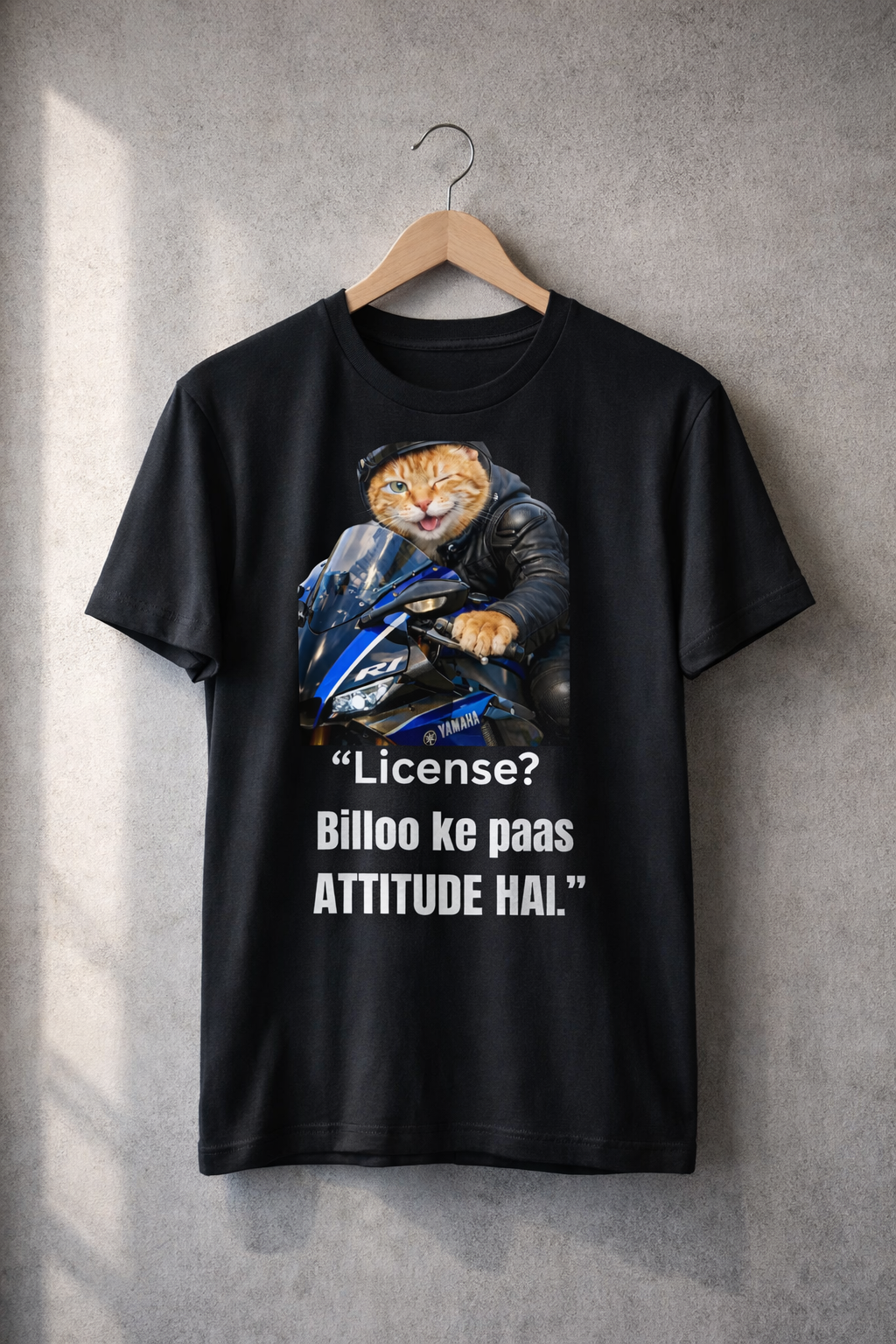 Billoo Racer, Black T-shirt