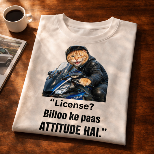 Billoo Racer, White T-shirt