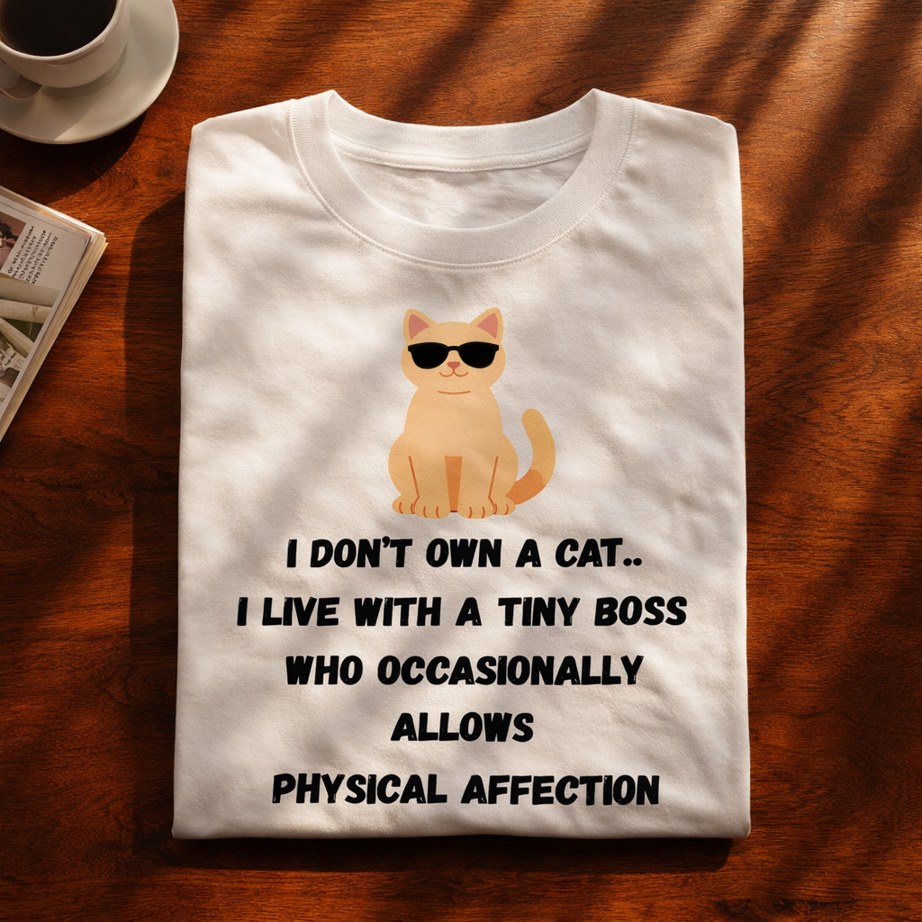 I Don't Own A Cat - White T-Shirt