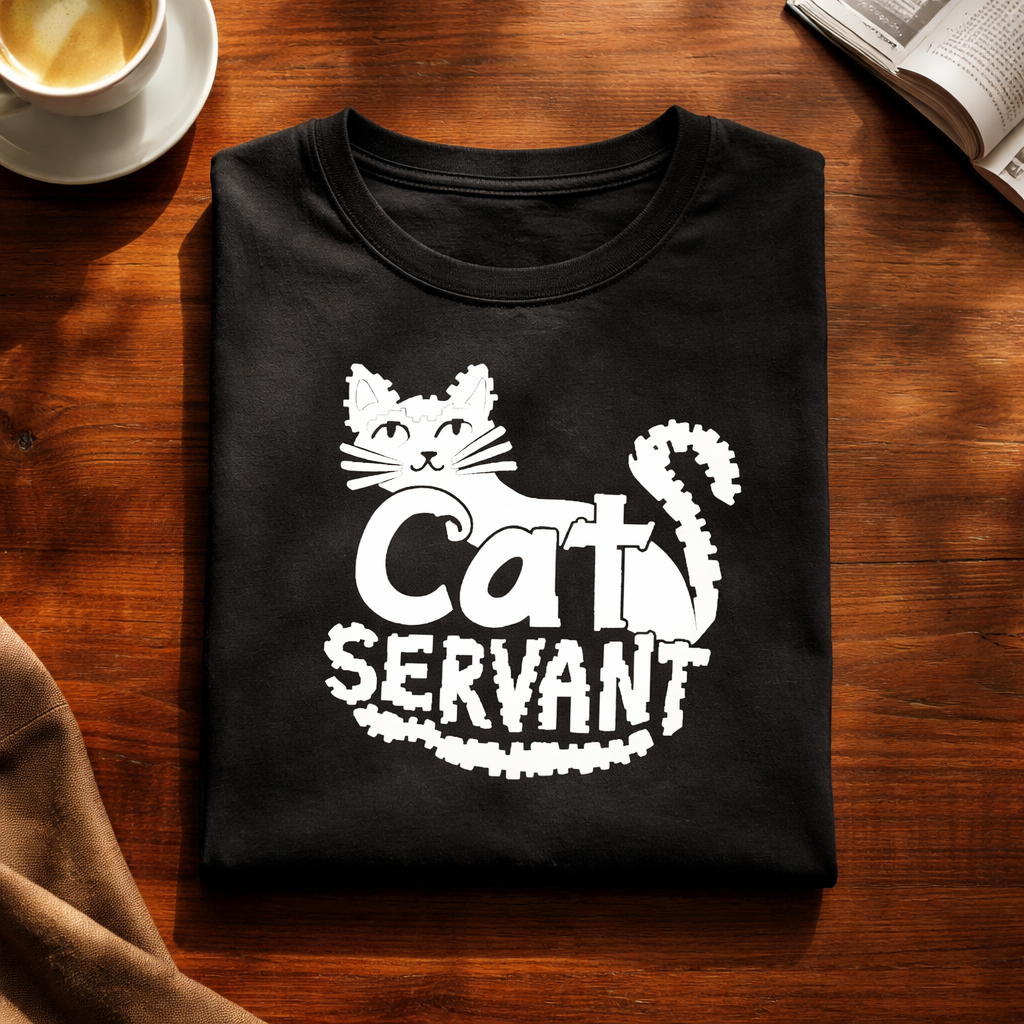 Cat Servant, Black T-shirt
