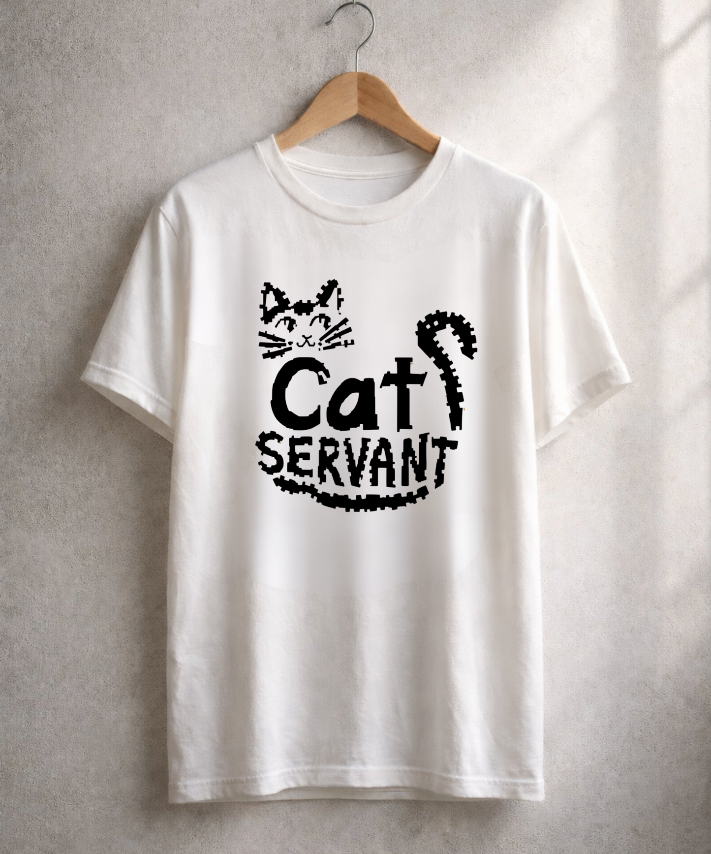 Cat Servant, White T-shirt