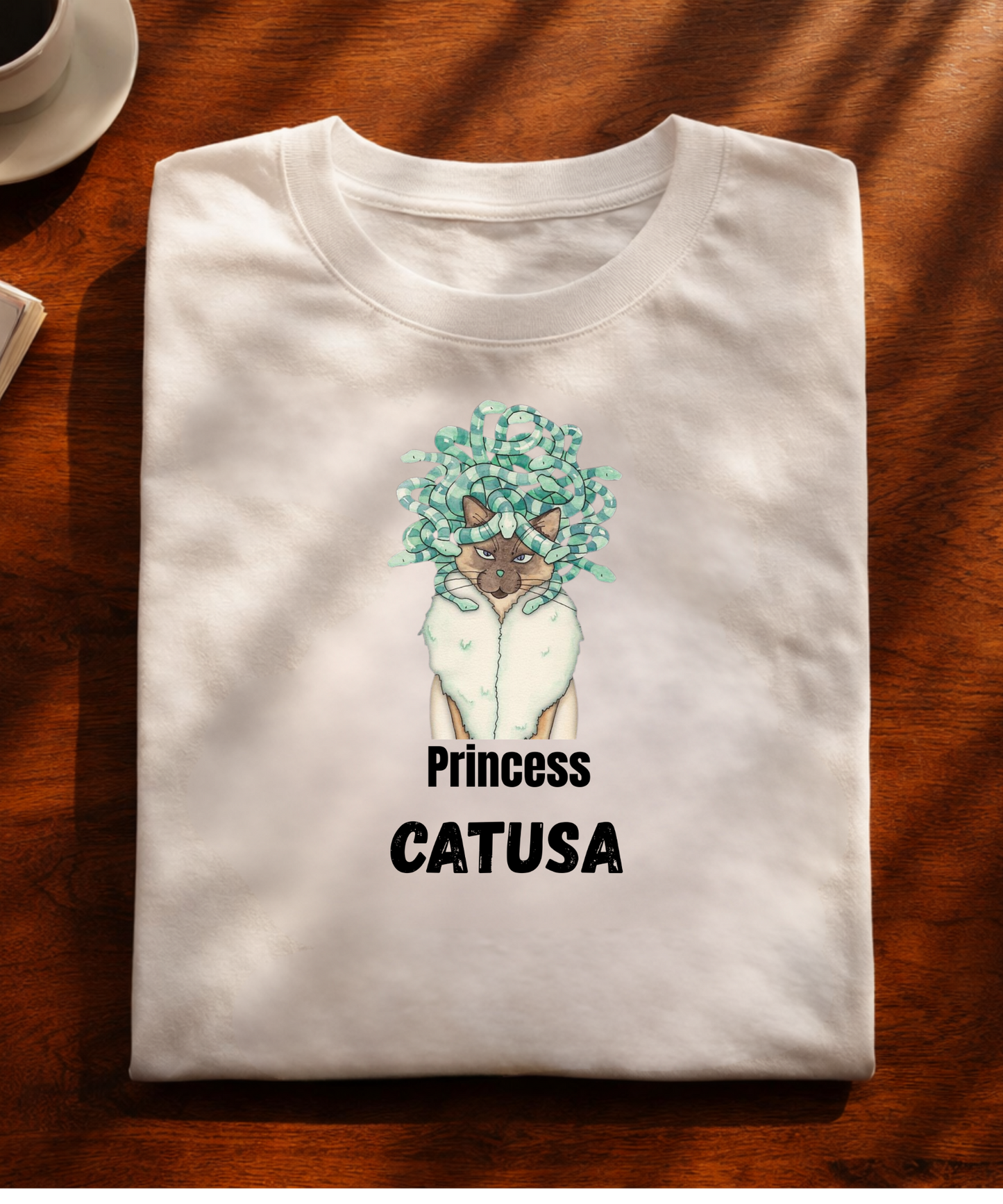 Catusa, White T-shirt