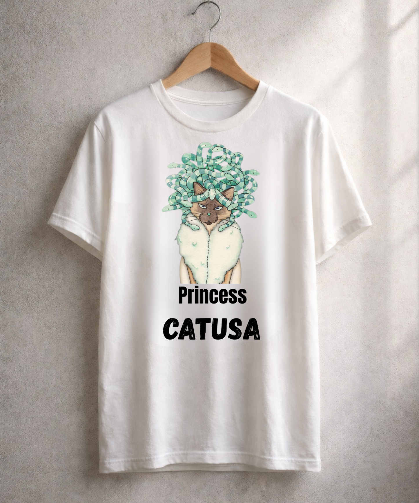 Catusa, White T-shirt