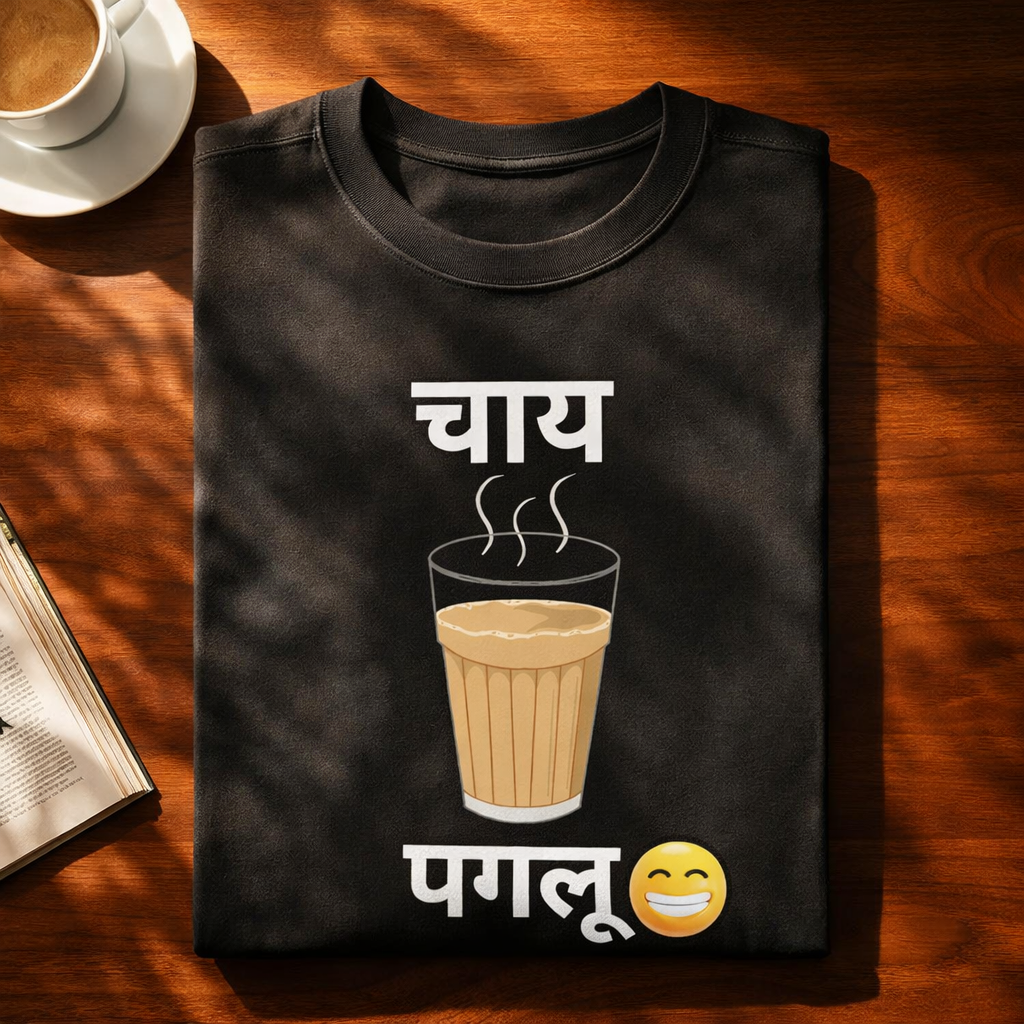 Chai Paglu, Black T-shirt