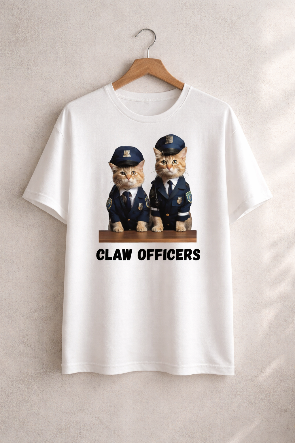 Cat Police, White T-shirt