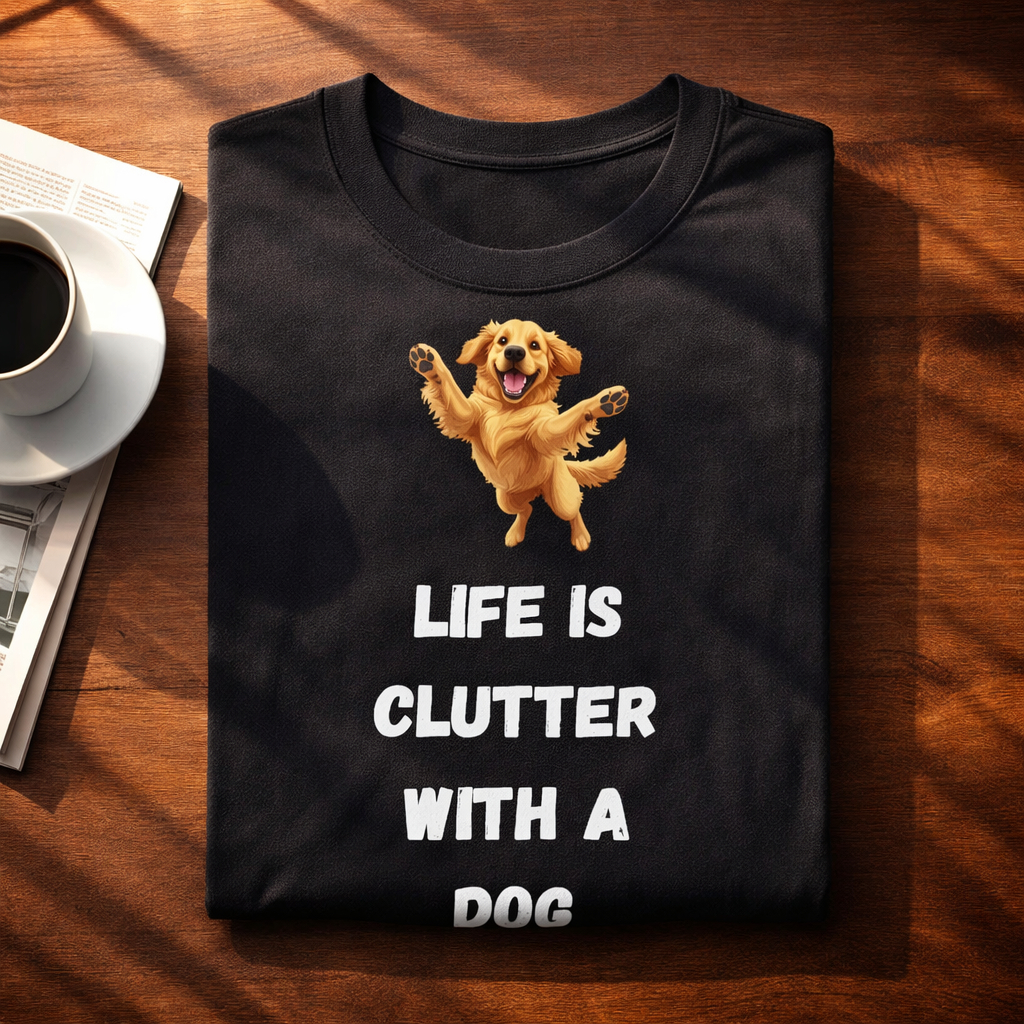 Clutter Life, Black T-shirt