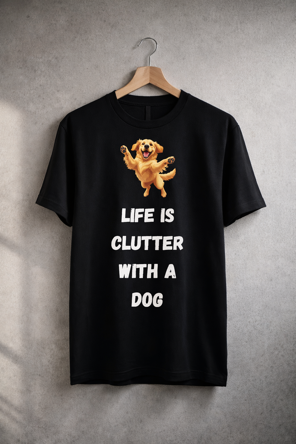 Clutter Life, Black T-shirt