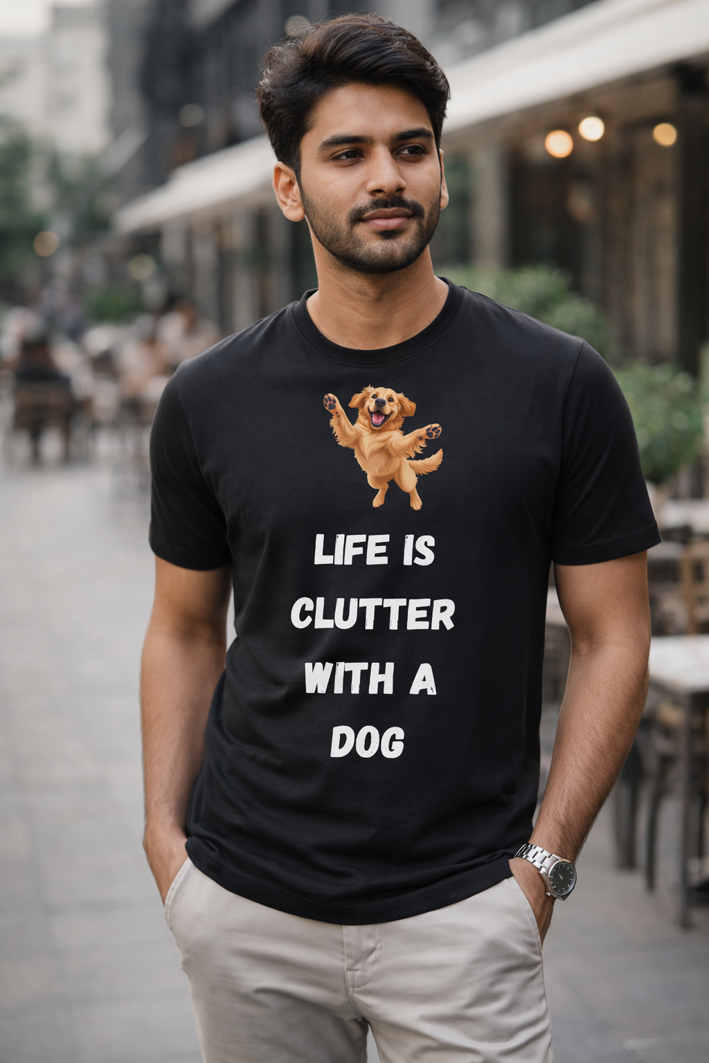 Clutter Life, Black T-shirt