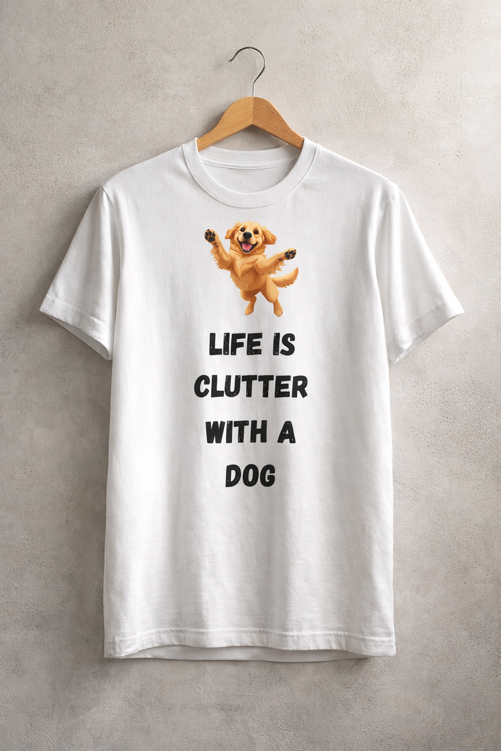 Clutter Life, White T-shirt