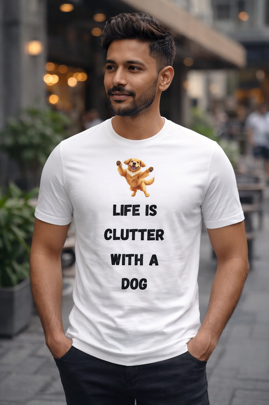 Clutter Life, White T-shirt
