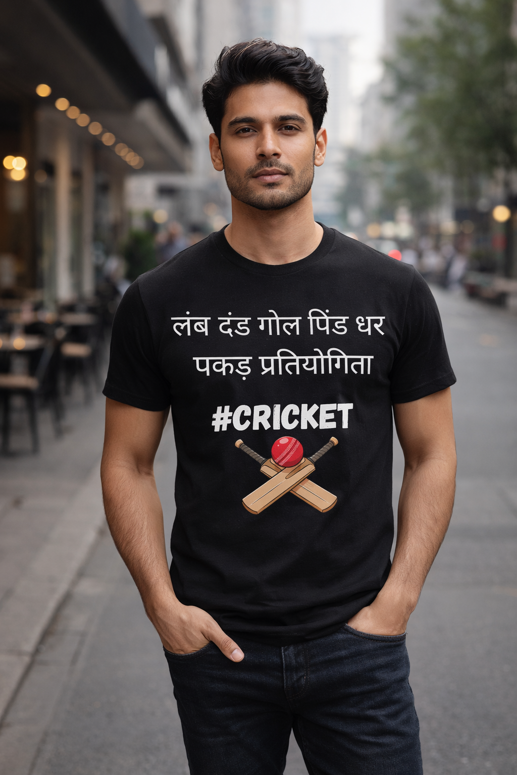 Cricket, Black T-shirt