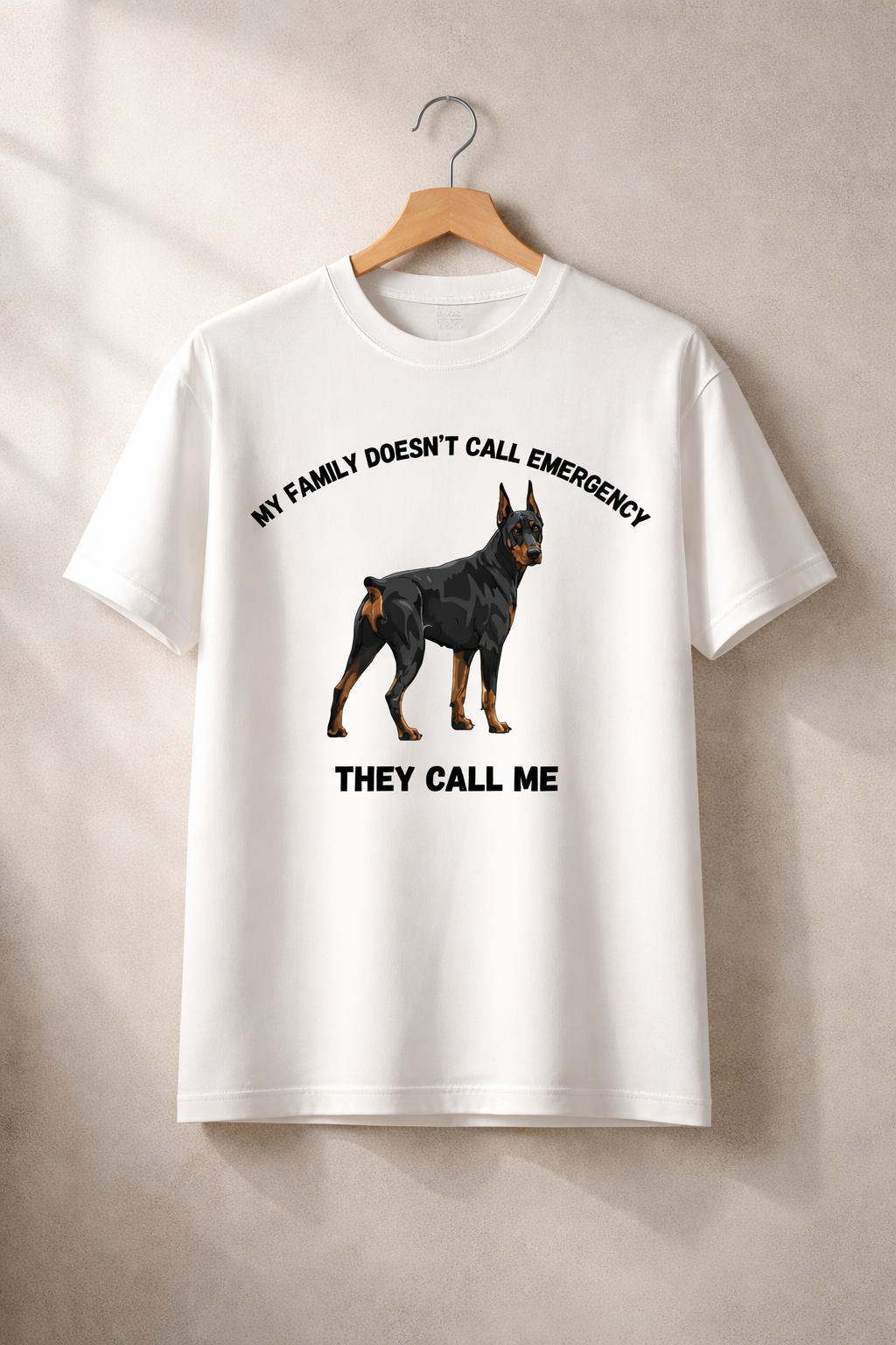 Protector Dog, White T-shirt