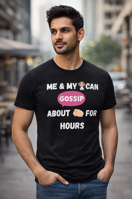 Gossip & Dog, Black T-shirt