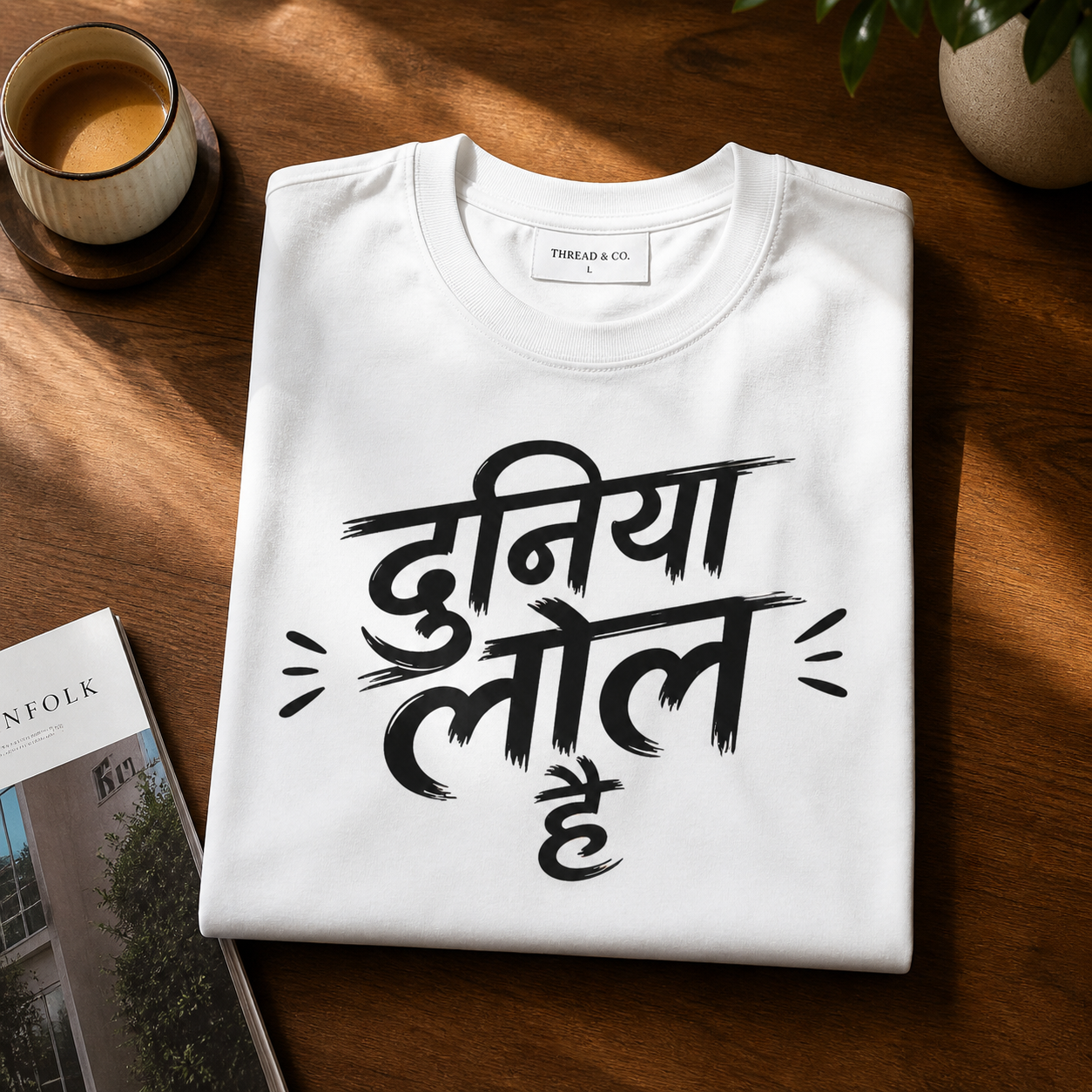 Lol Duniya, White T-shirt