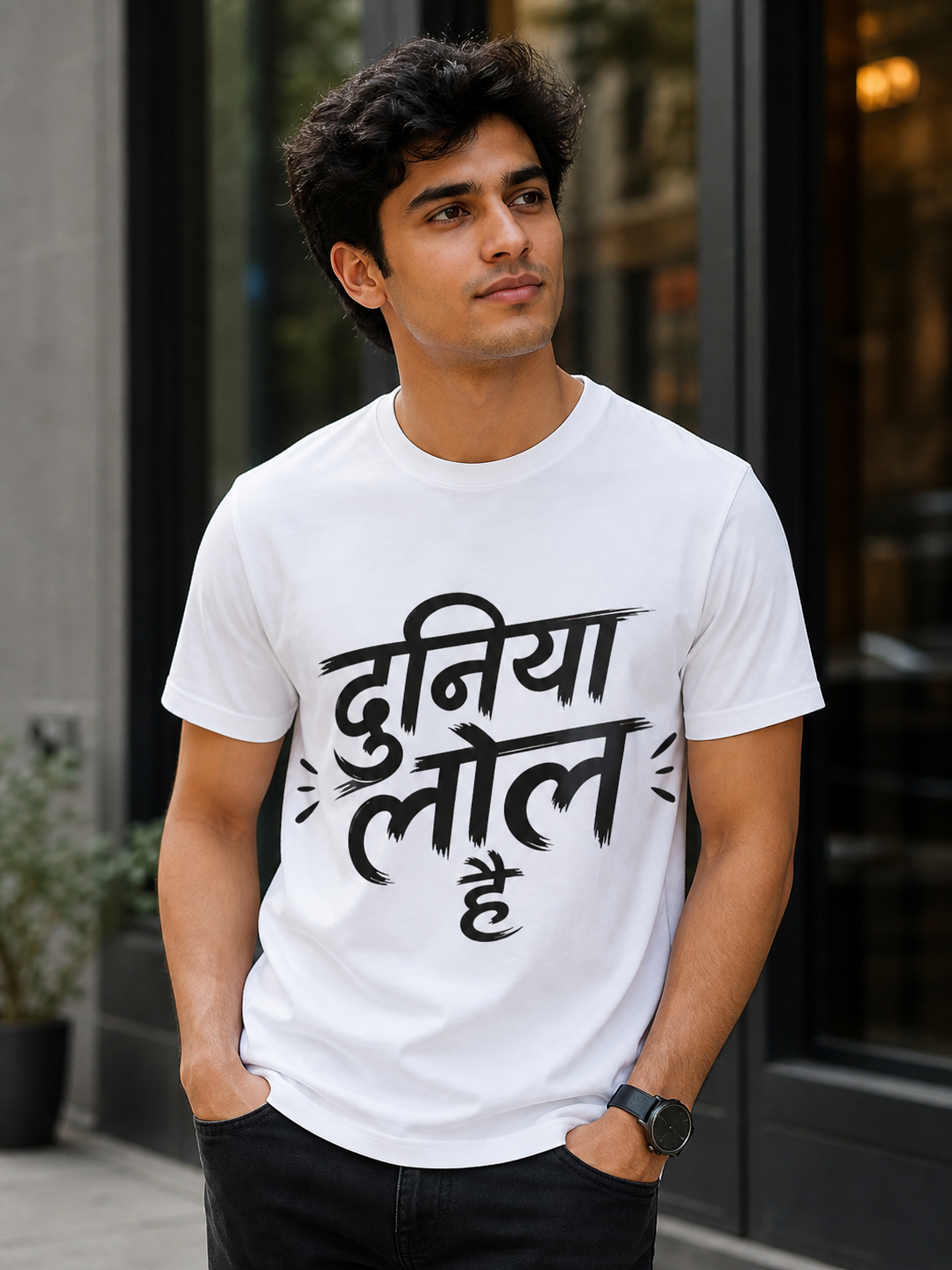 Lol Duniya, White T-shirt