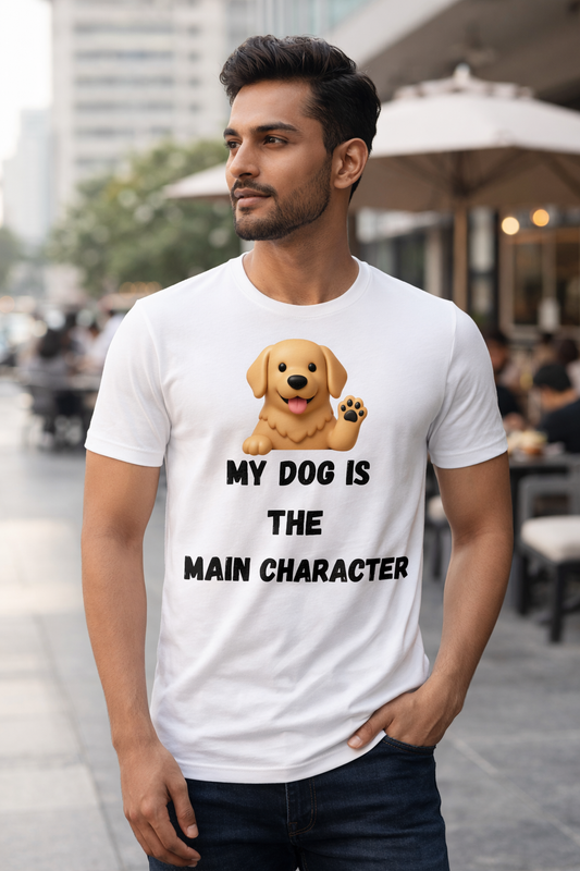 Dog Is Main Character, White T-shirt