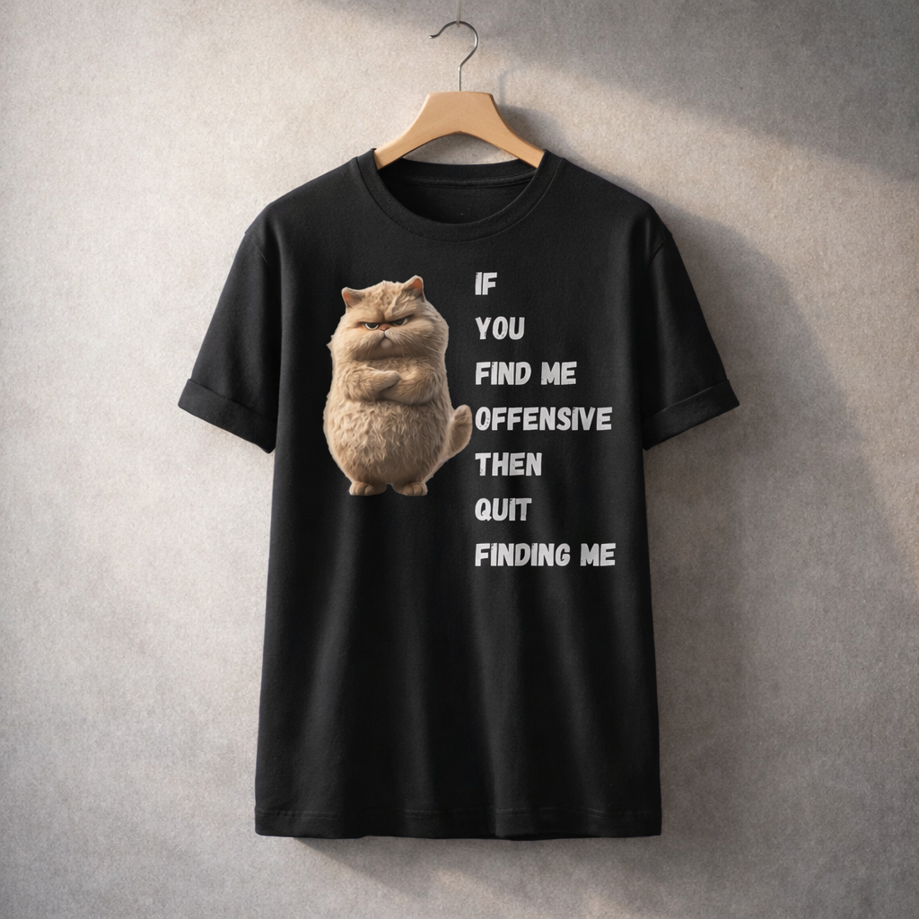 Quit Finding Me, Black T-shirt