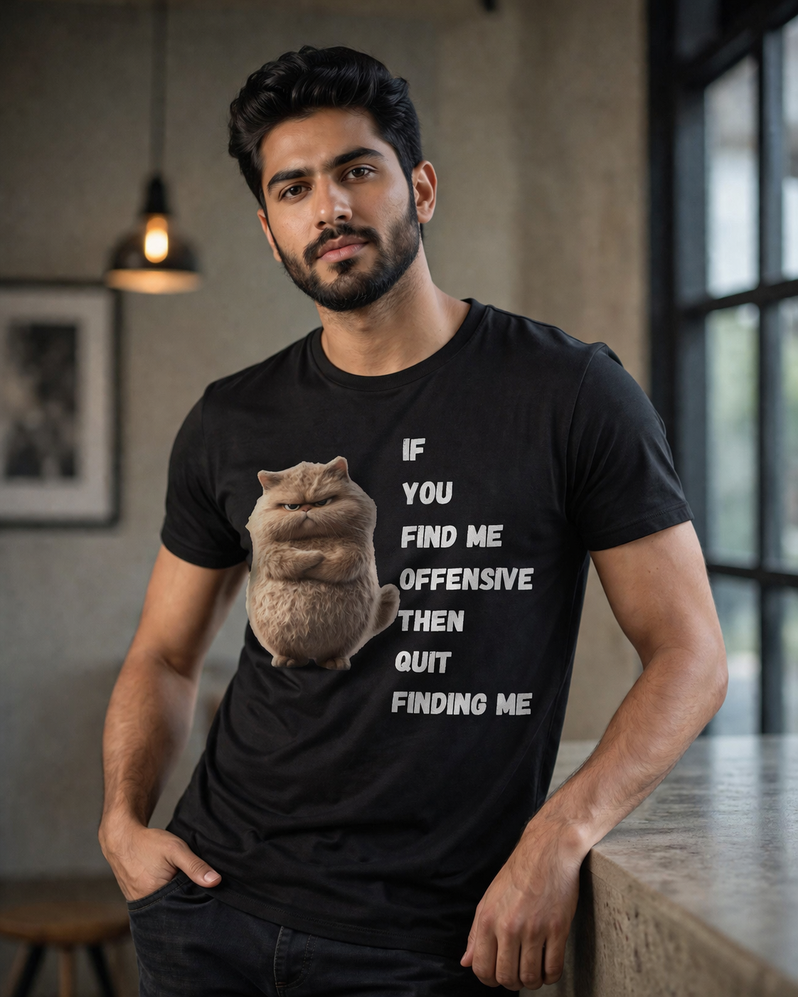 Quit Finding Me, Black T-shirt