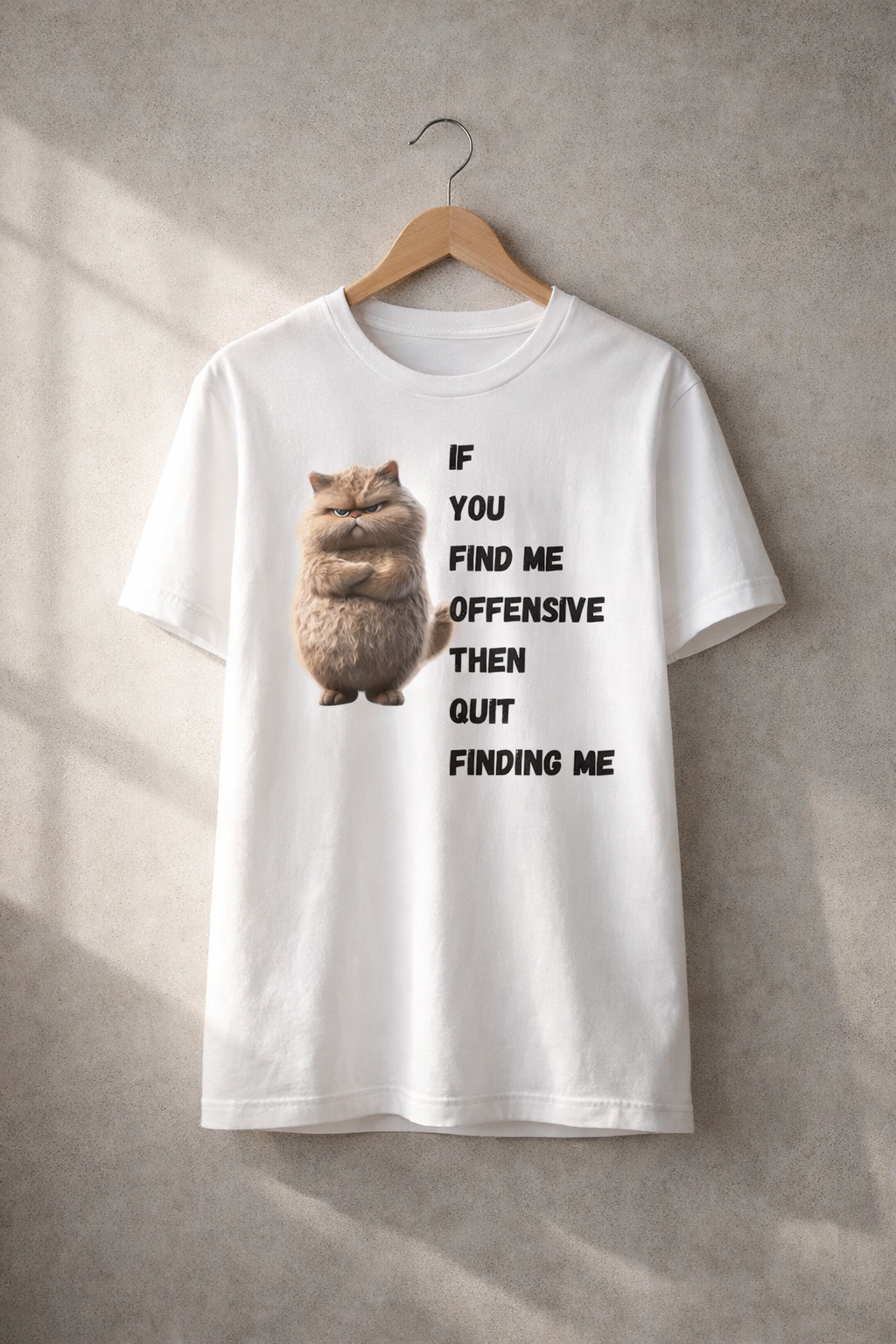 Quit Finding Me, White T-shirt