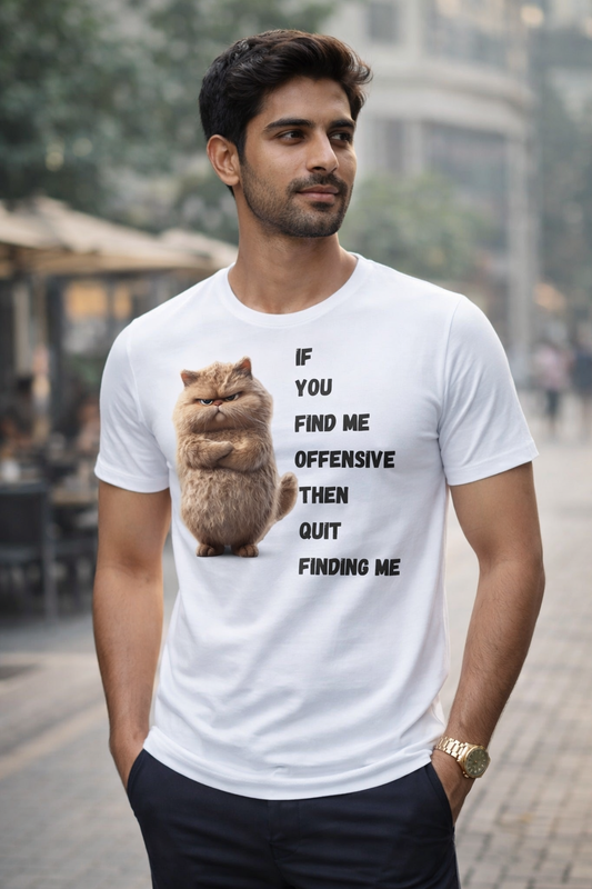 Quit Finding Me, White T-shirt