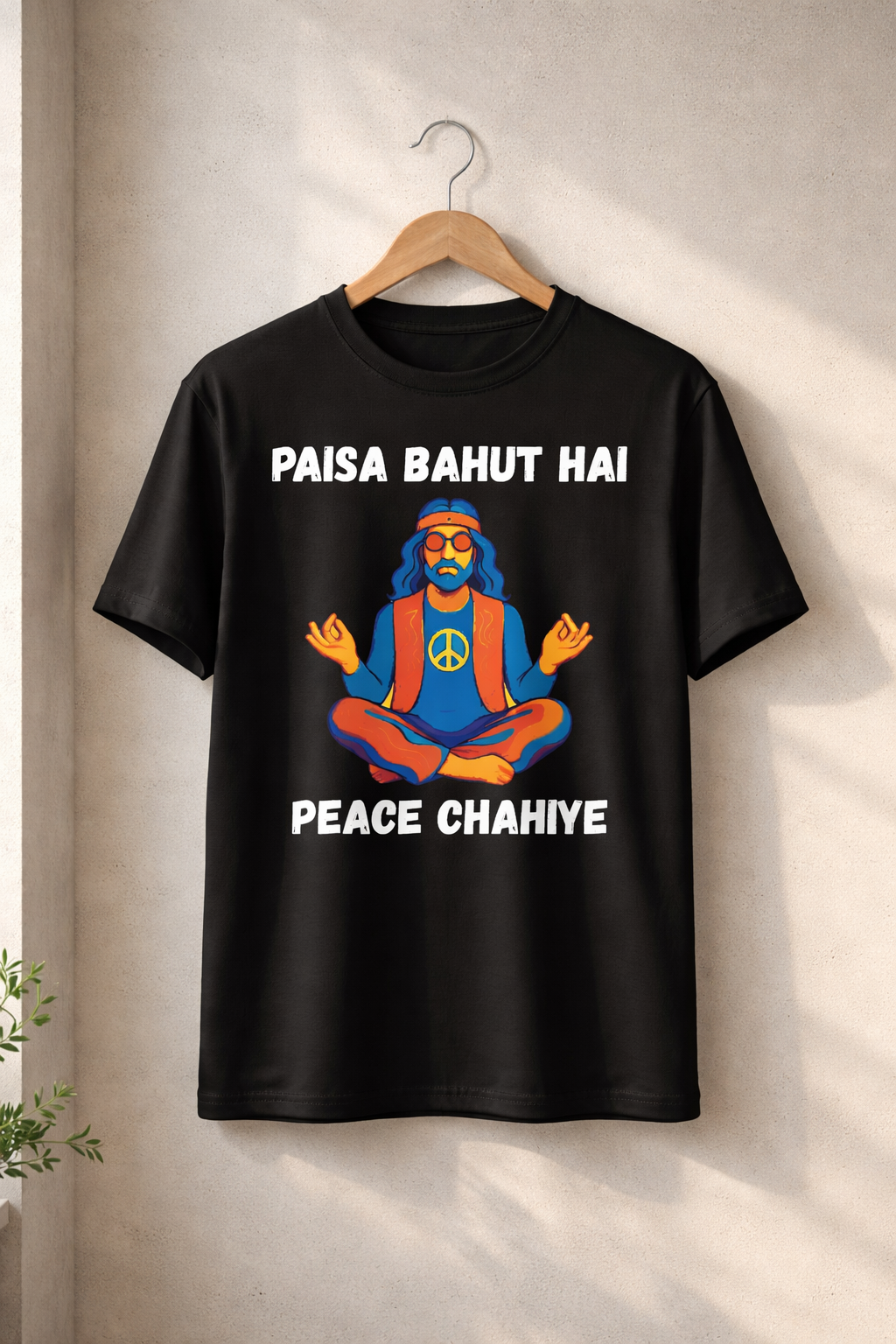 Paisa and Peace, Black T-shirt