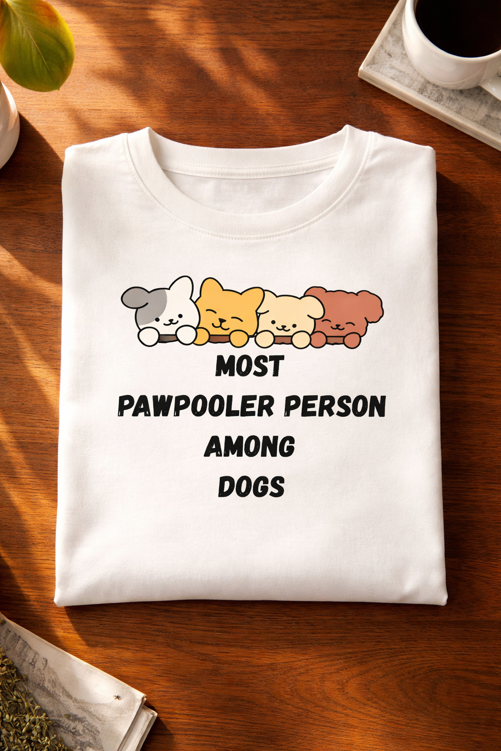 Pawpooler, White T-shirt