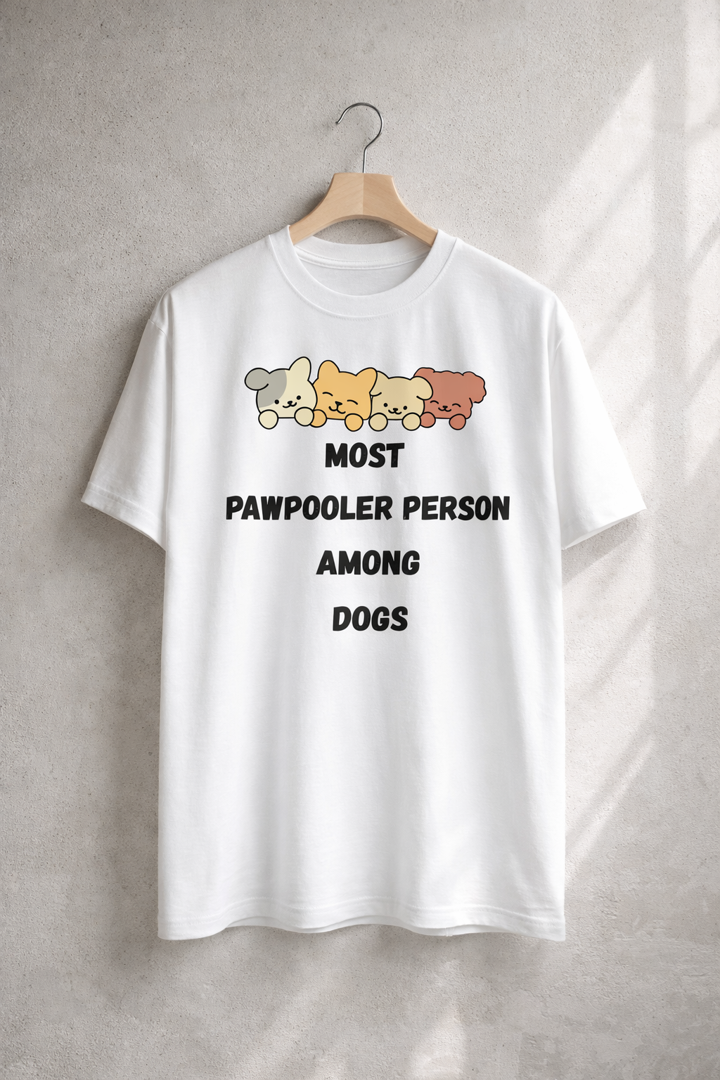Pawpooler, White T-shirt