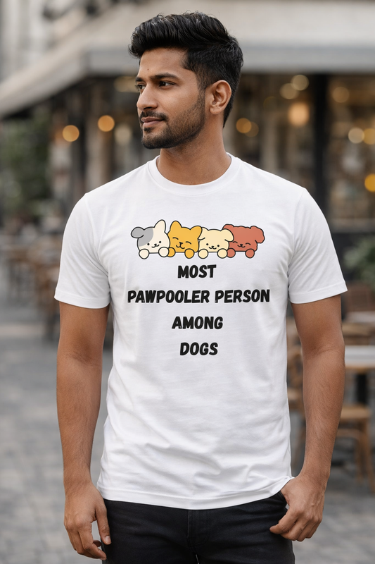 Pawpooler, White T-shirt