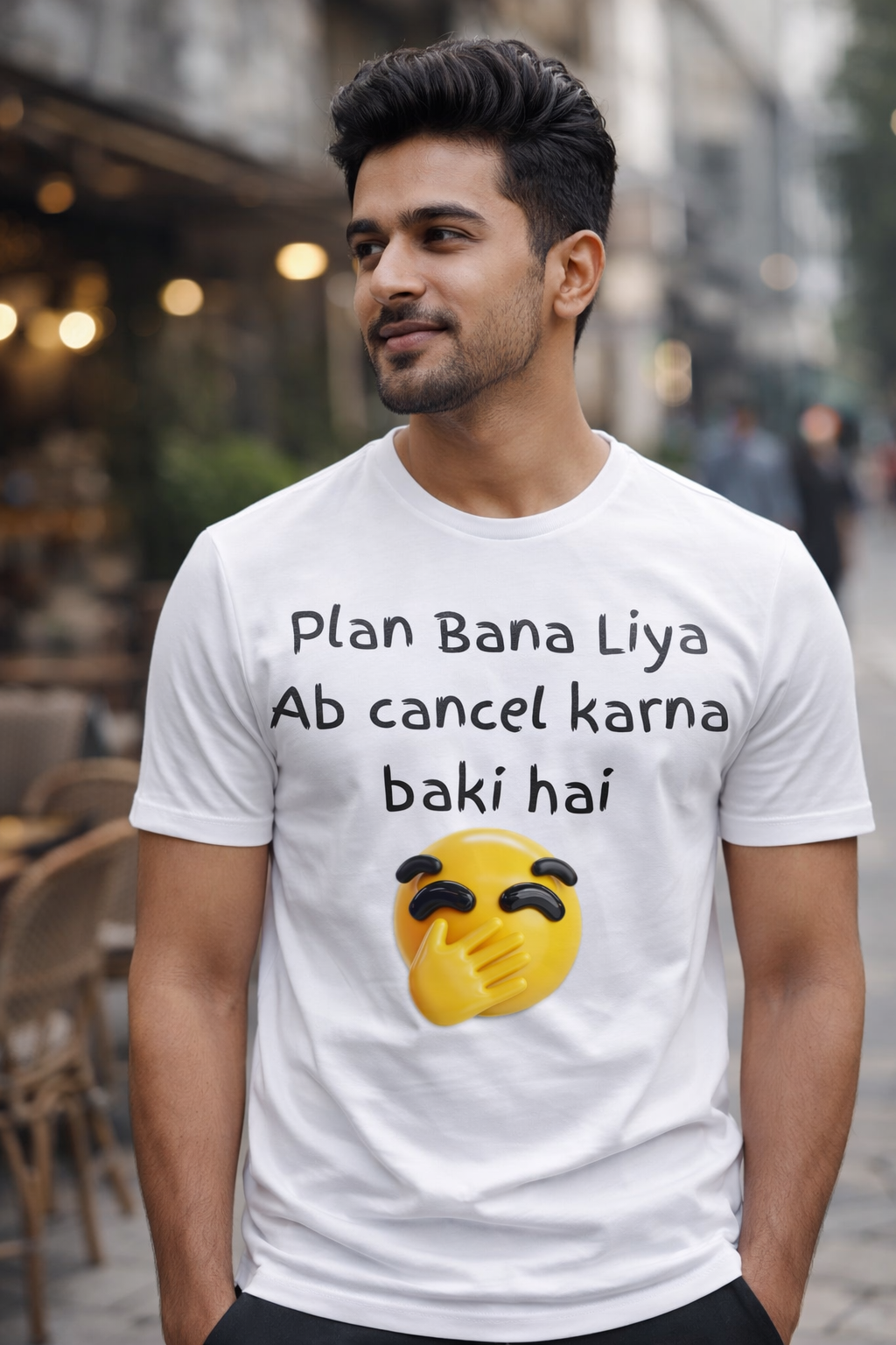 Plan Cancel, White T-shirt