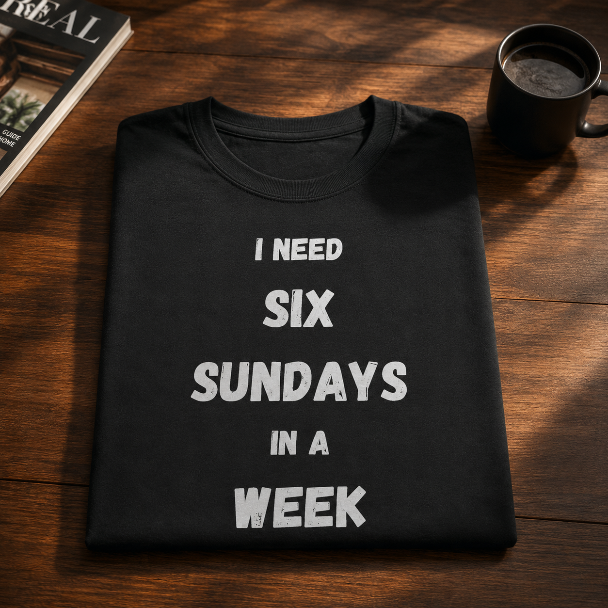 Six Sundays, Black T-shirt