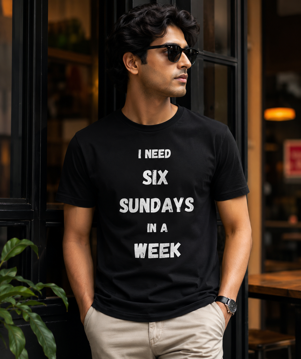 Six Sundays, Black T-shirt