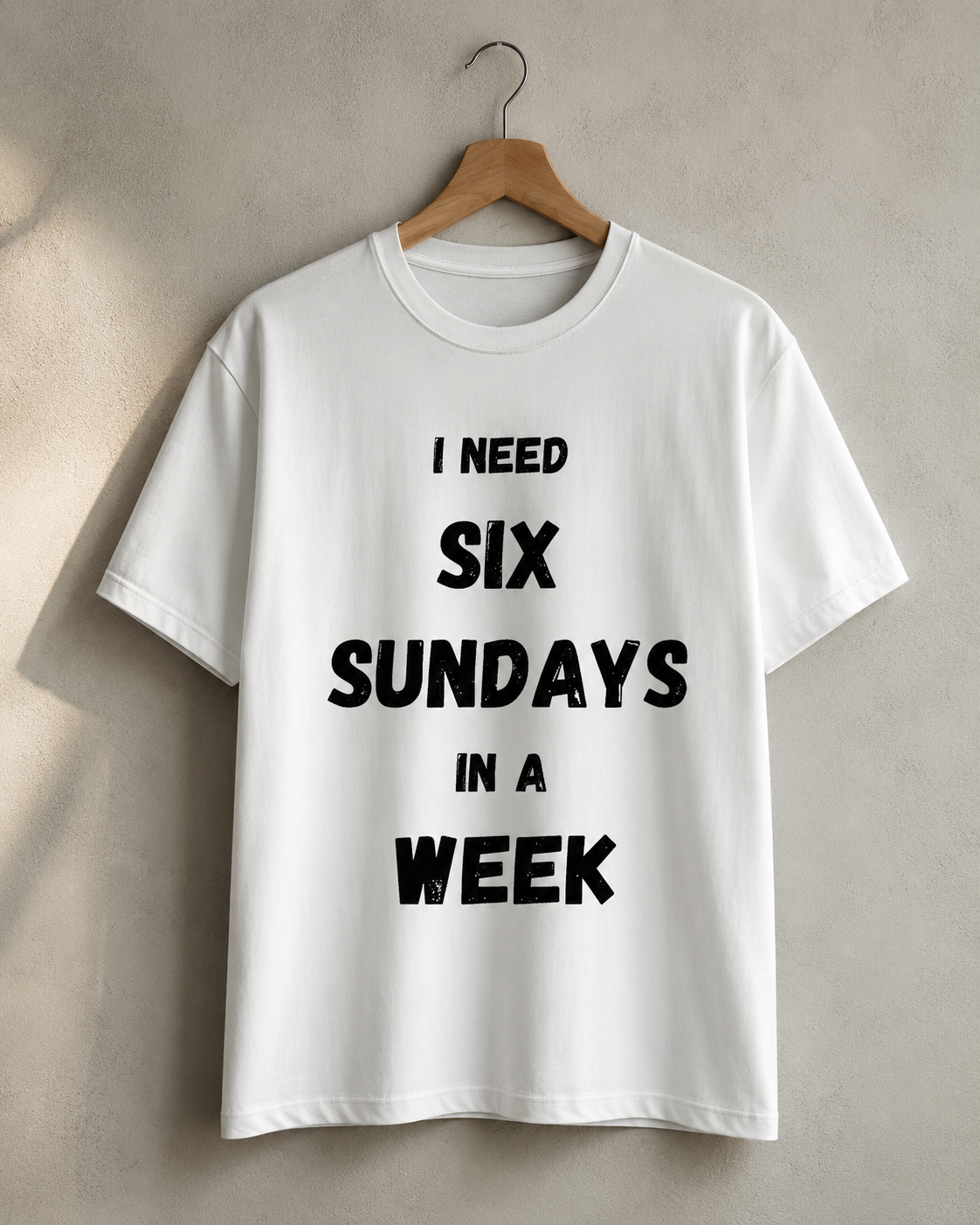 Six Sundays, White T-shirt