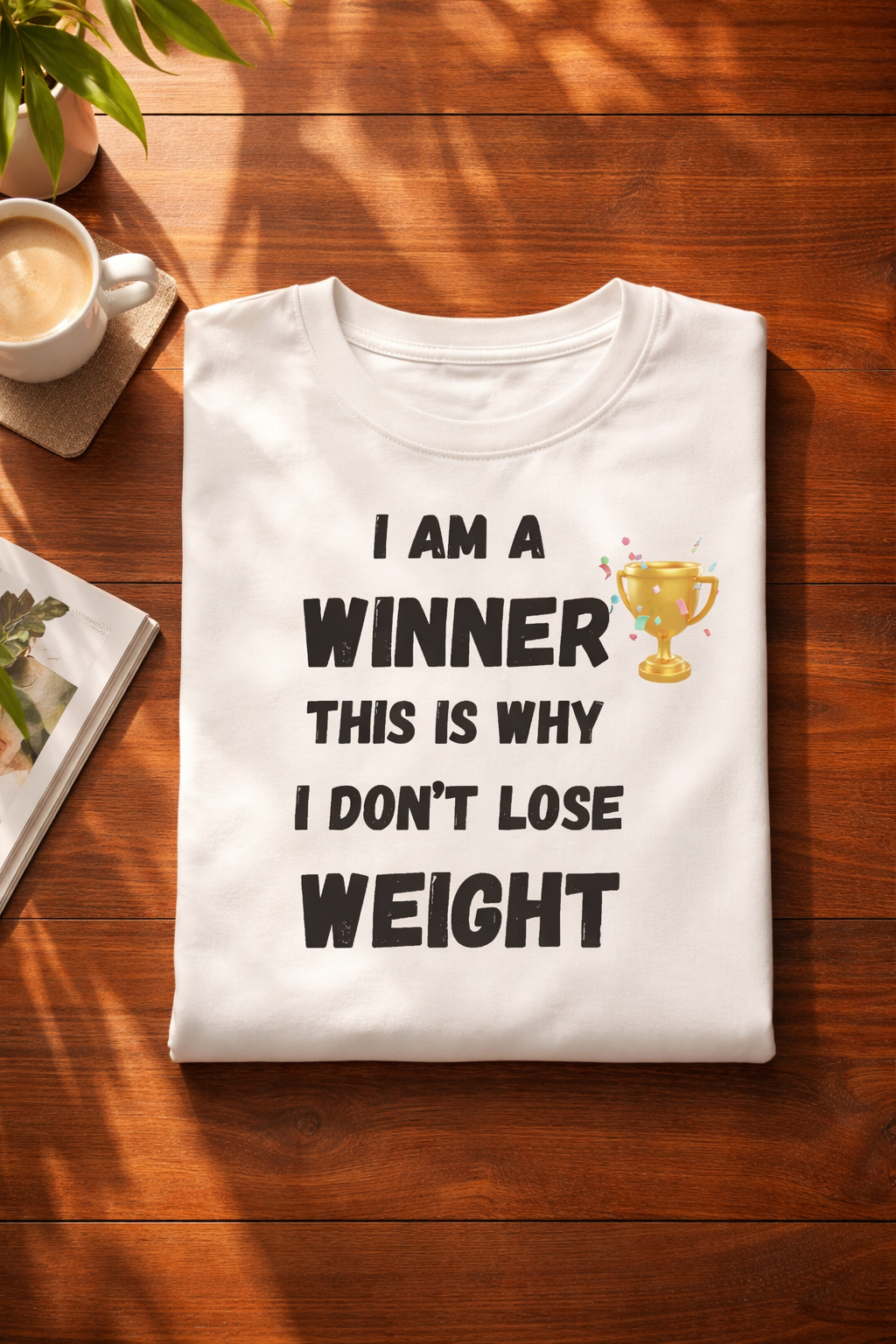 Winner, White T-shirt