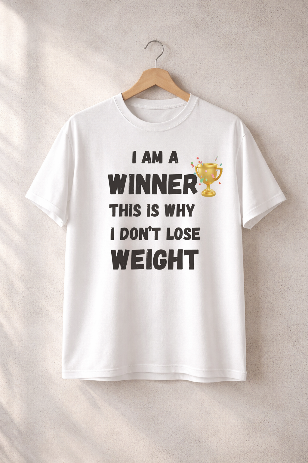 Winner, White T-shirt