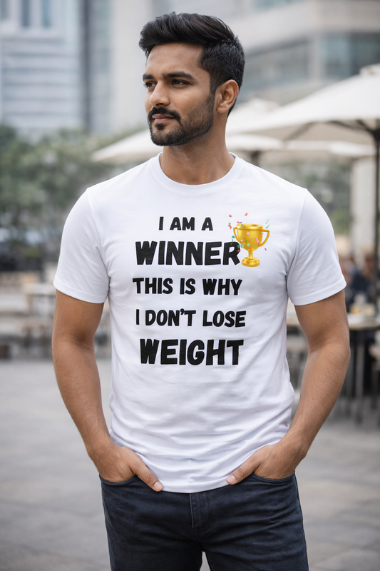 Winner, White T-shirt